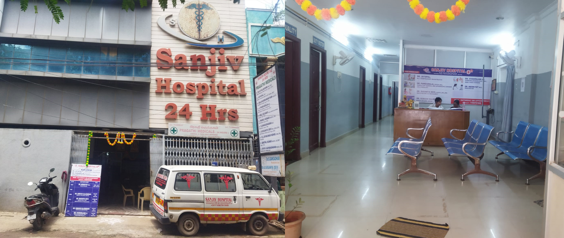 Sanjiv Hospital (24 Hours) is a Hospital in Thirumullaivoyal, Chennai.